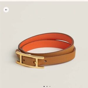 Hermes Behapi Double Tour Bracelet
